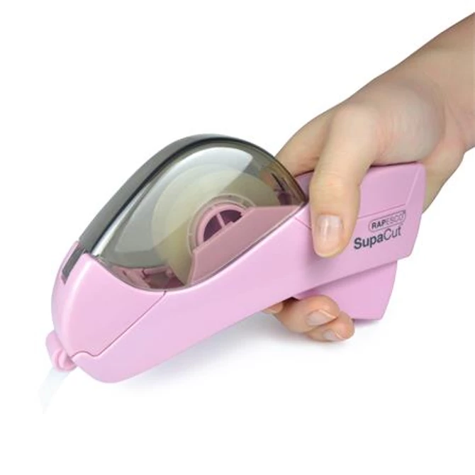 Ragasztószalag-adagoló, RAPESCO „SupaCut”, világos rózsaszín