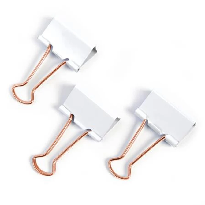 Bindercsipesz, 19mm, RAPESCO, fehér, 80db/bliszt