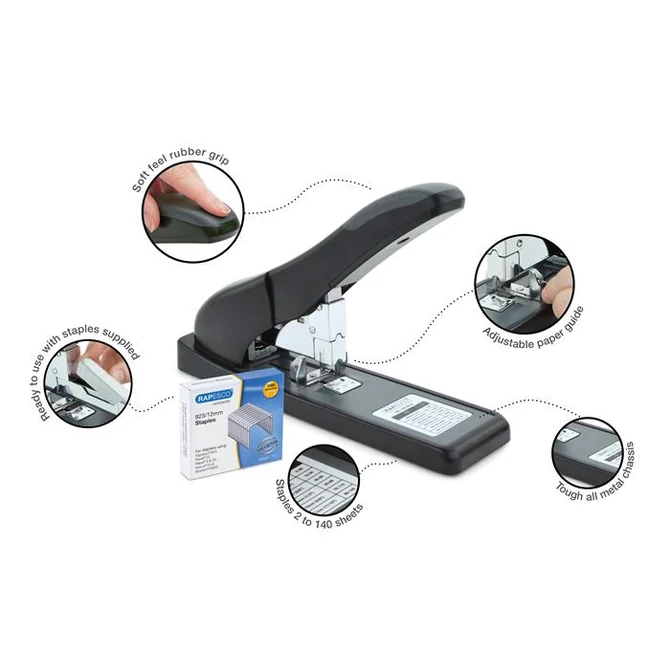 Tűzőgép, nagyteljesítményű, 923/6-17, 140 lap, RAPESCO 