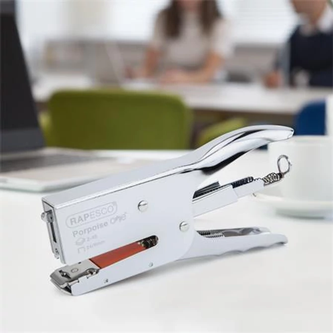 Tűzőgép, kézi, 24/8, 45 lap, fém, RAPESCO 