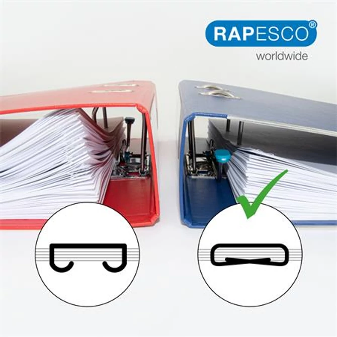 Tűzőgép, kézi, 24/8, 45 lap, fém, RAPESCO 