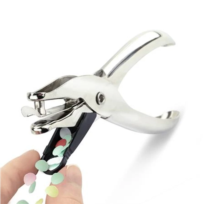 Lyukasztó, egylyukú, 10 lap, fém, RAPESCO 