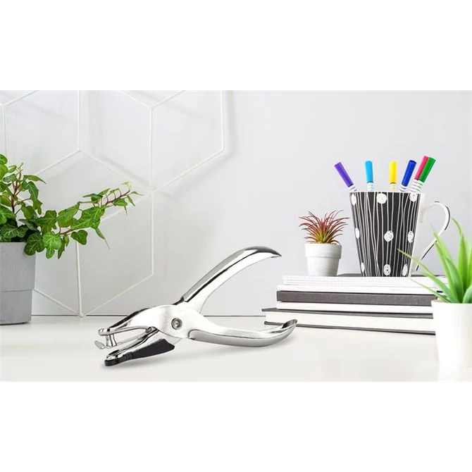 Lyukasztó, egylyukú, 10 lap, fém, RAPESCO 