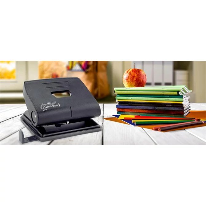 Lyukasztó, kétlyukú, 22 lap, antibakteriális, RAPESCO 