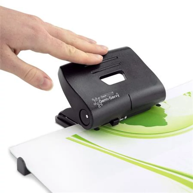 Lyukasztó, kétlyukú, 22 lap, antibakteriális, RAPESCO 