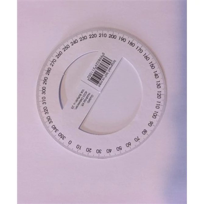 Szögmérő, papír, 360 fokos, 100db/cs