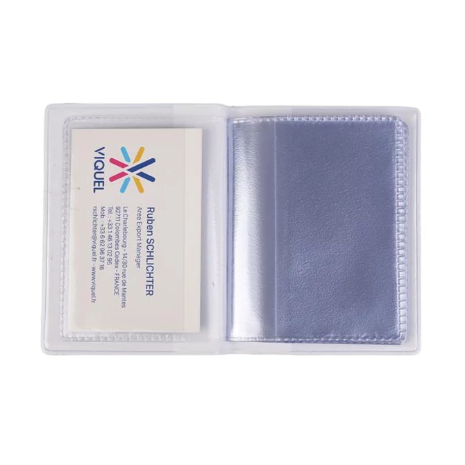 Igazolványtartó, álló, 16 betét lappal, mintás PVC, 