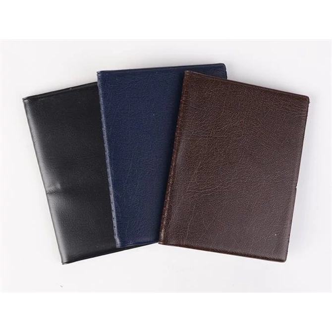 Igazolványtartó, álló, 16 betét lappal, PVC, 