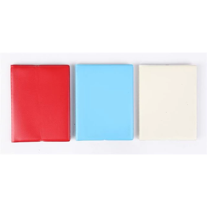 Igazolványtartó, álló, 16 betét lappal, PVC, 