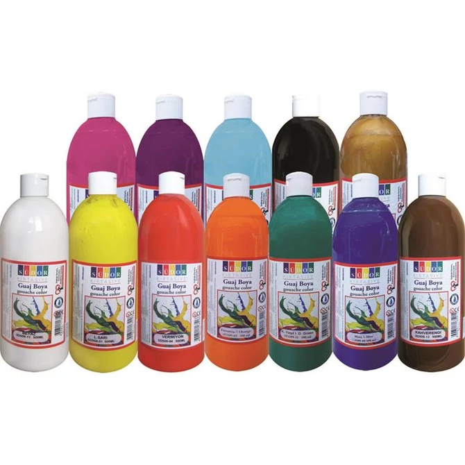 Tempera, 500 ml, Südor, fekete