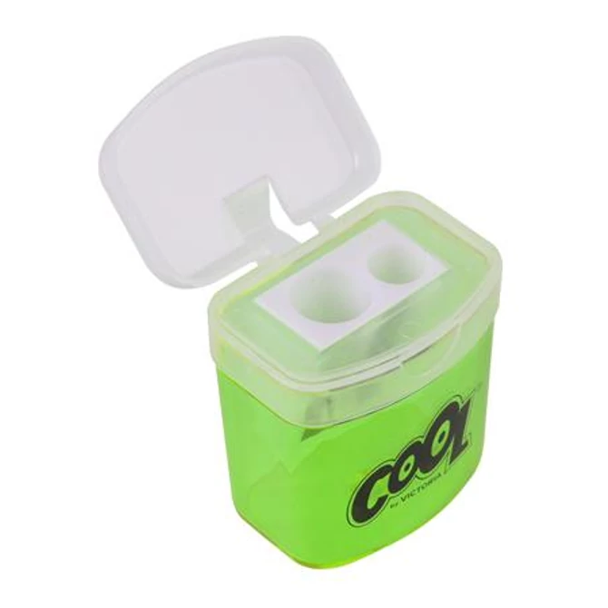 Hegyező, kétlyukú, tartályos, COOL BY VICTORIA, vegyes színek