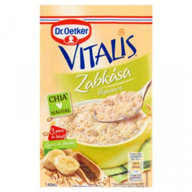 Zabkása, 55 g, DR. OETKER, "Vitalis", banános