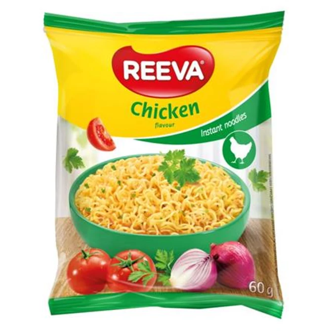 Instant tésztaleves, 60 g, REEVA, csirke íz