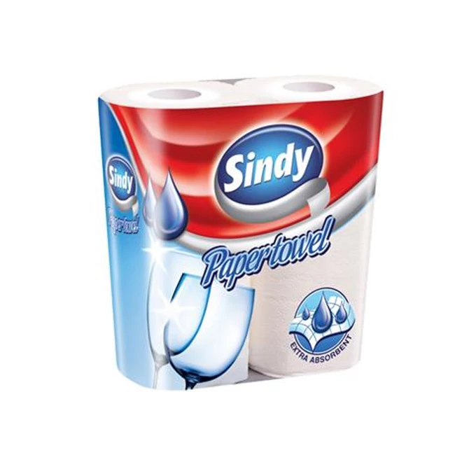 Háztartási papírtörlő, 2 rétegű, 2 tekercses, 