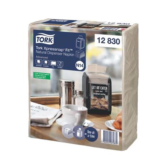 Szalvéta, adagolós, 2 rétegű, 21,3x16,5 cm, N14 rendszer, Advanced, TORK 