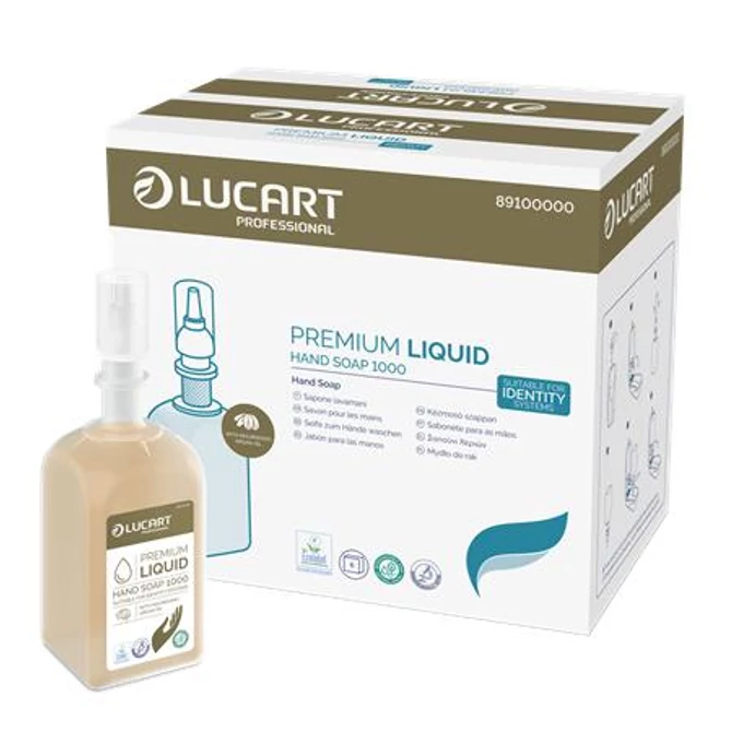 Folyékony szappan, utántöltő, 1 liter, LUCART 