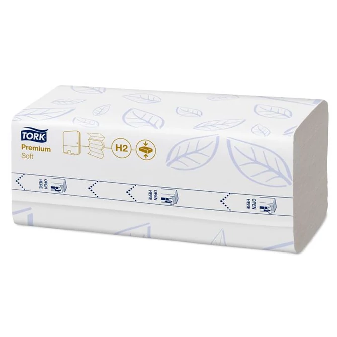 Kéztörlő, tömörített, Interfold, 2 réteg, 170 lap, H2 rendszer, Premium, TORK 