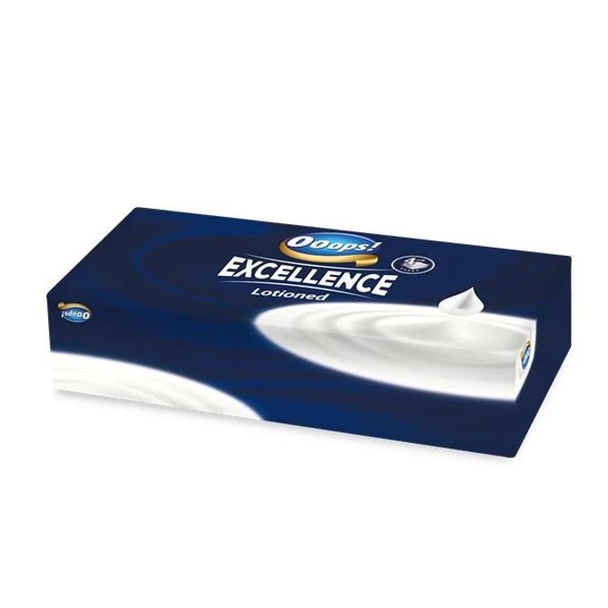Papír zsebkendő, dobozos, 4 rétegű, 80 db, OOOPS 
