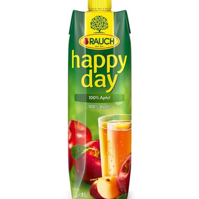 Gyümölcslé, 100%, 1 l, RAUCH "Happy day", alma