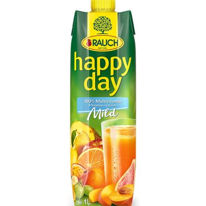 Gyümölcslé, 100%, 1l, RAUCH "Happy day", multivitamin mild