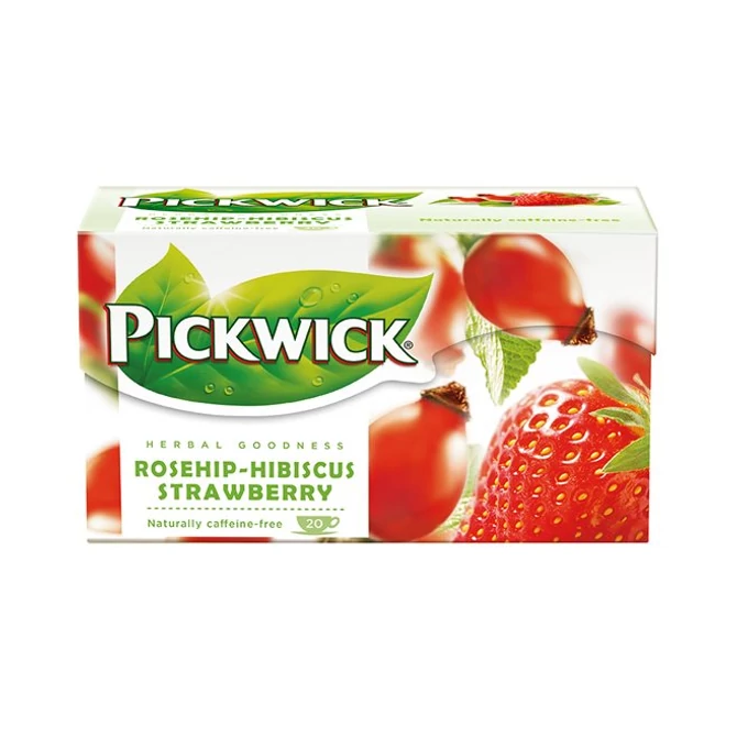 Herba tea, 20x2,5 g, PICKWICK, eperízű csipkebogyó hibiszkusszal