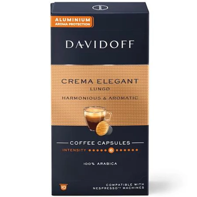 Kávékapszula, Nespresso® kompatibilis, 10 db, DAVIDOFF 
