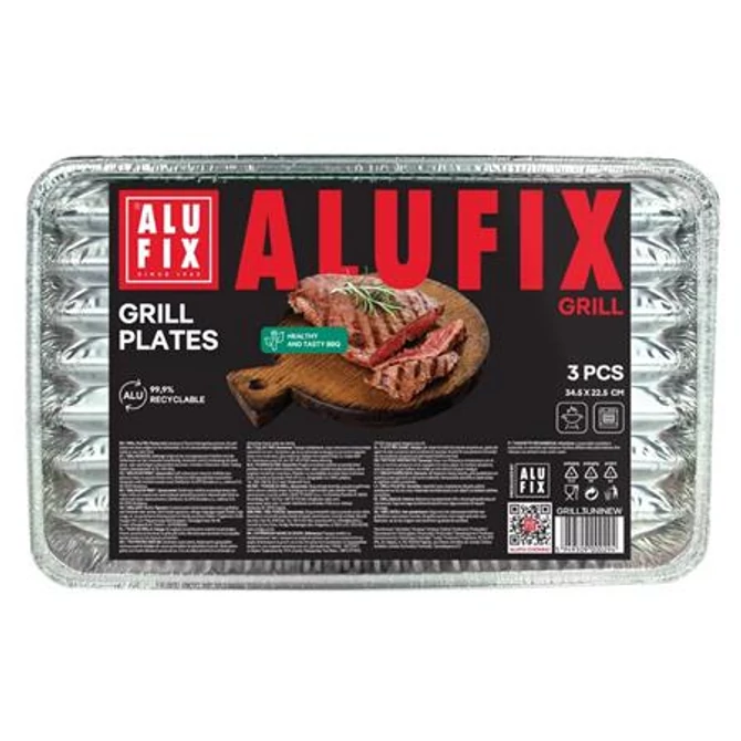 Grilltálca ALUFIX négyszögletű 3db