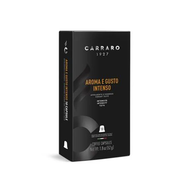 Kávékapszula, Nespresso® kompatibilis, 10 db, CARRARO 