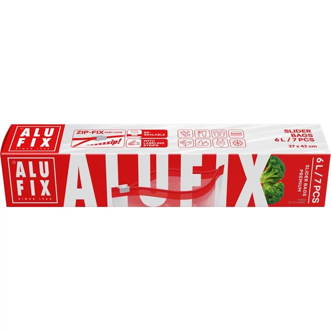 Cipzáras zacskó, 6 l, ALUFIX 