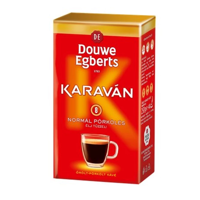 Kávé, pörkölt ,őrölt, vákuumos csomagolásban, 225 g, DOUWE EGBERTS 