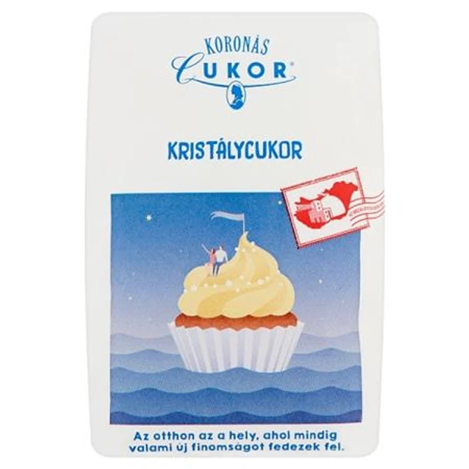 Kristálycukor, 1 kg, KORONÁS CUKOR