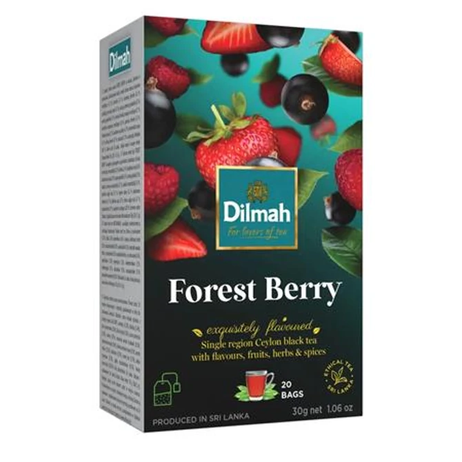 Fekete tea DILMAH Forest Berry Erdei gyümölcsös 20 filter/doboz
