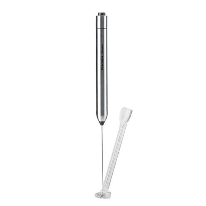 Cappuccino tejhabosító, inox, elemes, 23cm