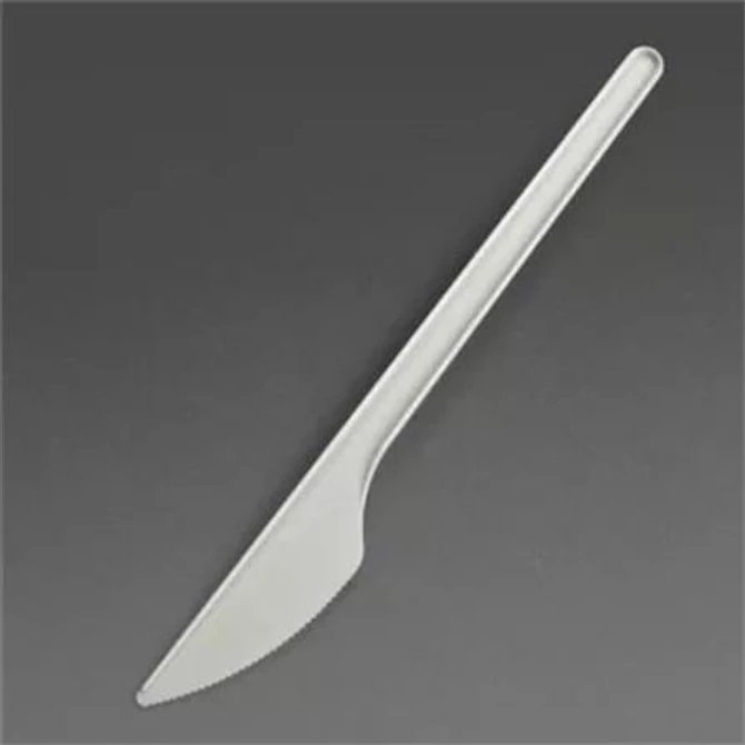 Kés, műanyag, többször használatos, 17 cm, 20 db 