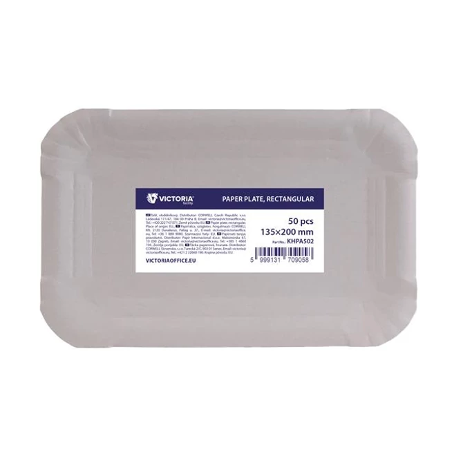 Papírtálca, szögletes, 135x200 mm, VICTORIA FACILITY