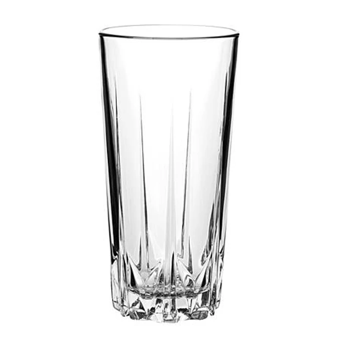 Üvegpohár, metszett, 6db-os szett, 33cl, 