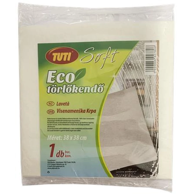 Törlőkendő, univerzális, 38x38 cm, 1 db, TUTI 