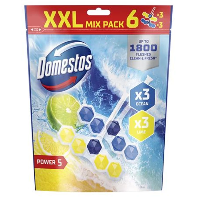 WC frissítő blokk, 6 db-os, DOMESTOS 