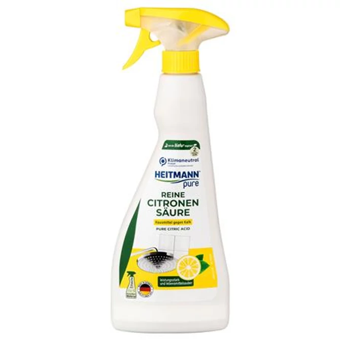 Vízkőoldó spray HEITMANN Pure citromsav 500 ml