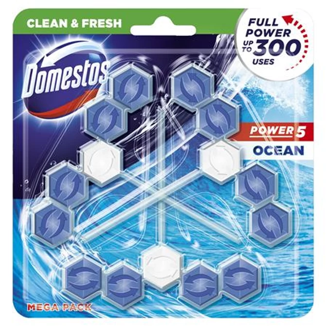 WC fertőtlenítő, 3 db-os, DOMESTOS 