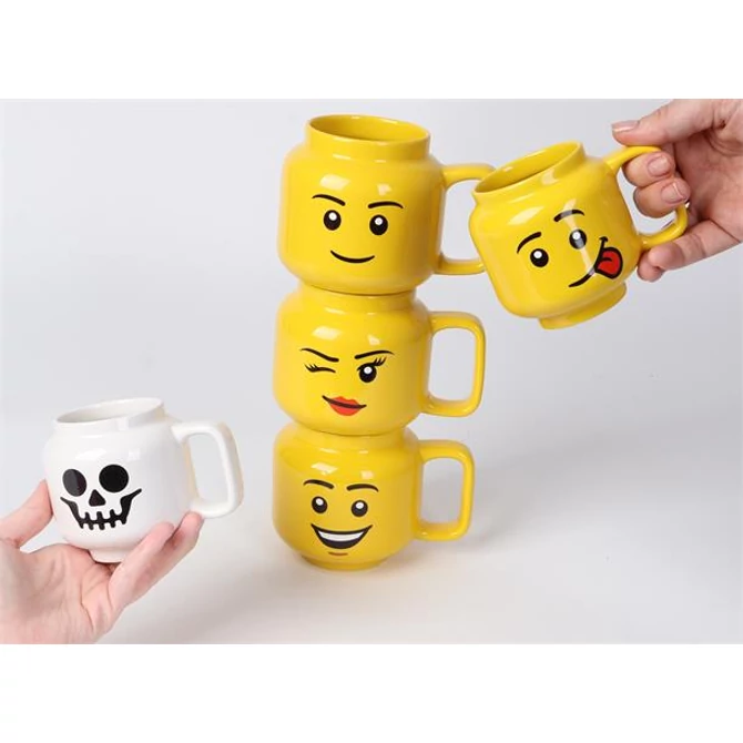 Bögre, kerámia, 255 ml, LEGO, Silly