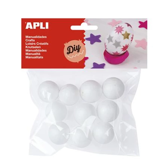 Styropor gömb, 25mm, APLI 