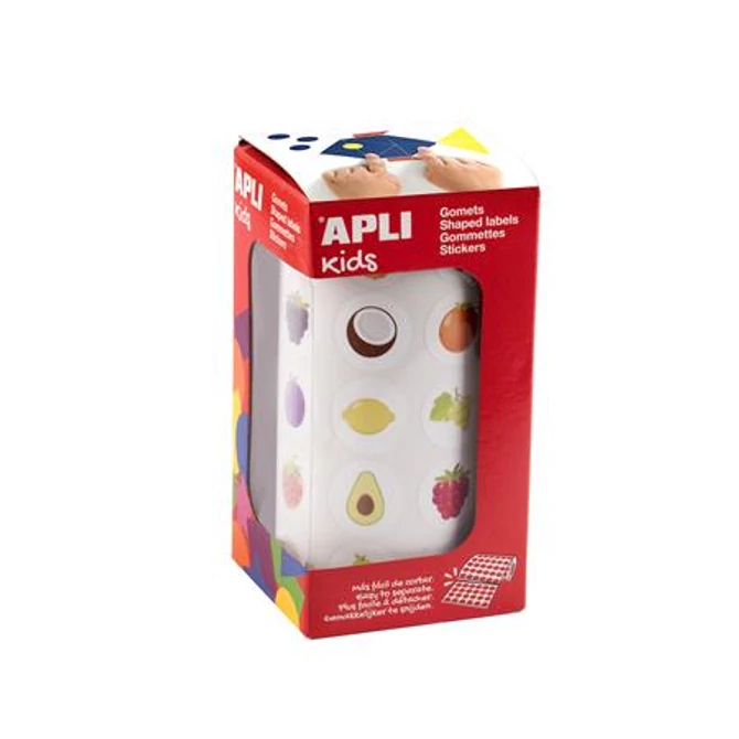 Fejlesztő matricák, 20mm, gyümölcs, APLI Kids 