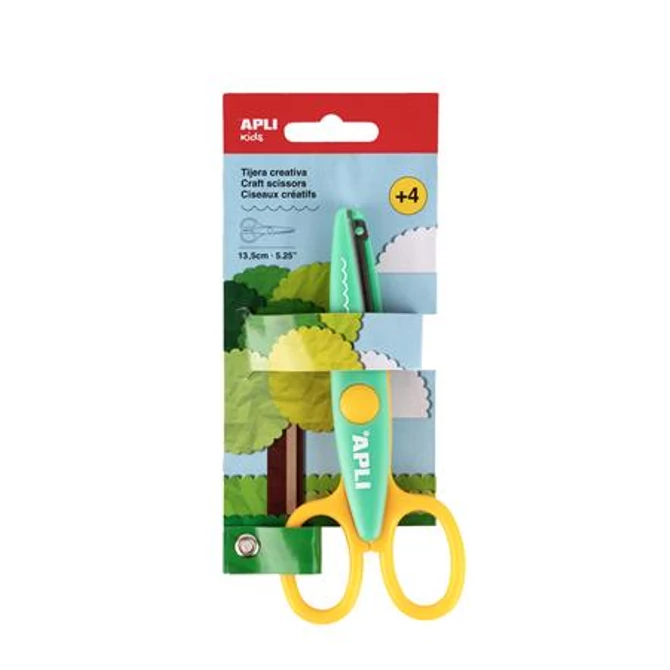 Olló, kreatív, hullám, APLI Kids 