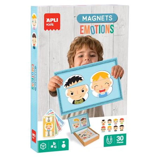 Mágneses készségfejlesztő készlet, 30 db, APLI Kids 