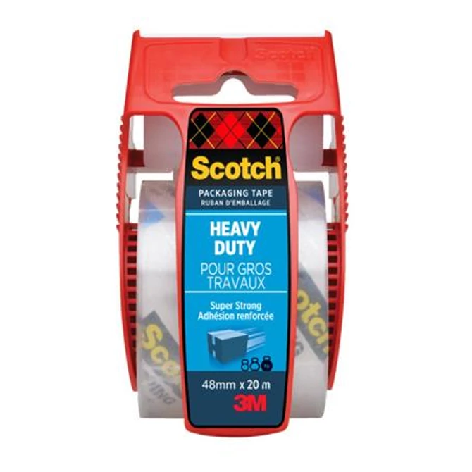 Csomagolószalag, adagolón, 48mm x 20,3m, 3M SCOTCH, átlátszó