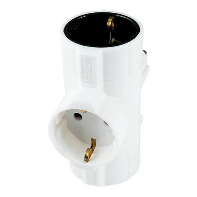 Home TPF-26 3 aljzat 230V 16A földelt fehér T elosztó