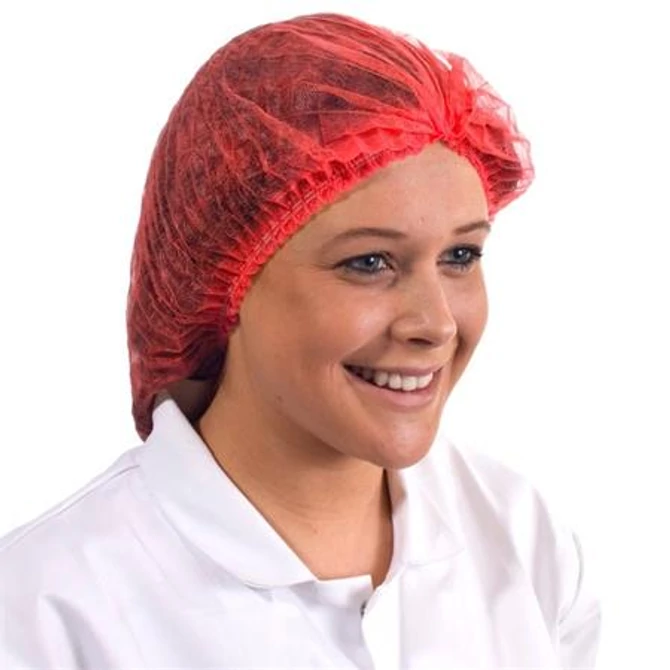 Egészségügyi hajháló, piros, 100db/cs