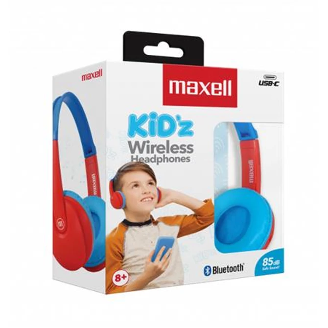 Maxell HP-BT350 BT KIDZ Kids Bluetooth Headset Blue/Red
