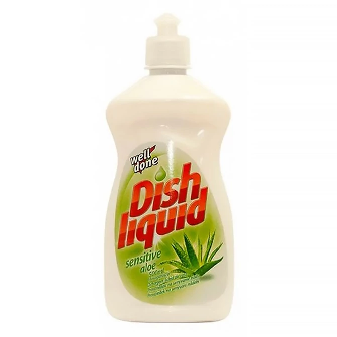 Mosogatószer 500 ml., kézi Well Done Sensitive aloe